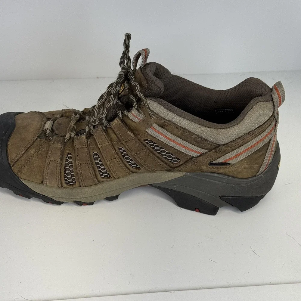 Keen Shoes Mens 8 Brown Voyageur Ankle Hiking Outdoors Mesh Comfort Lace Up